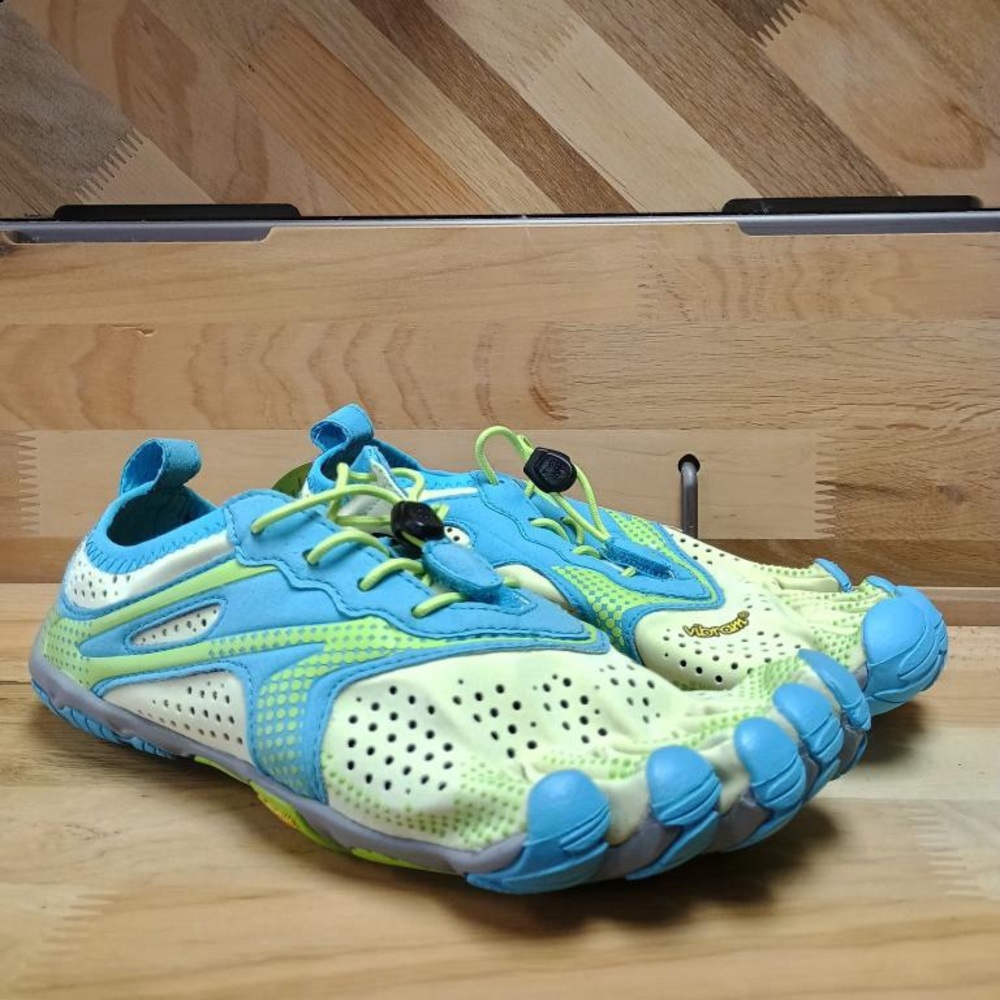 V - RUN lime/blue
